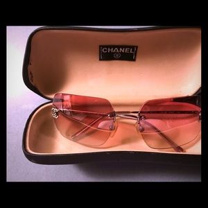 Authentic Chanel rimless sunglasses